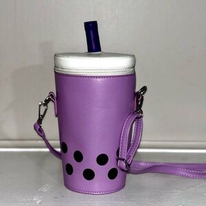 Purple Bubble Tea Crossbody Bag
